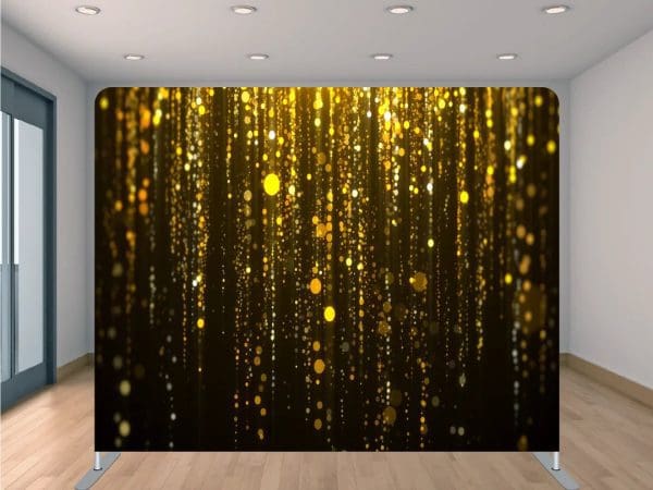 Black & Gold Bokeh Backdrop